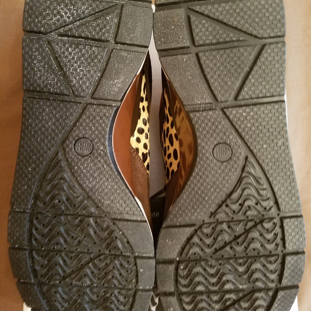 Geox A Shahira Leopard Suede Sneakers size 9.5 - Picture 4 of 8